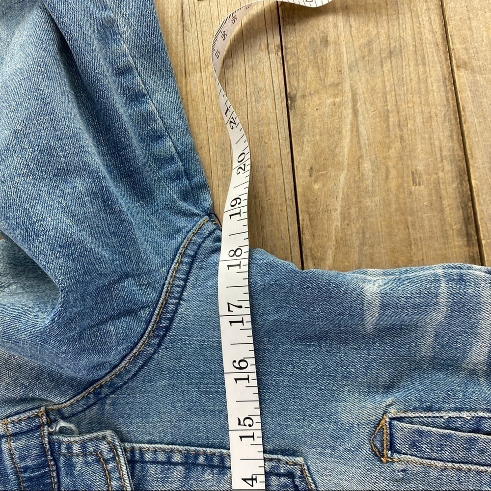 Ashley vintage charm worn in distressed denim jean jacket, L - Picture 6 of 9